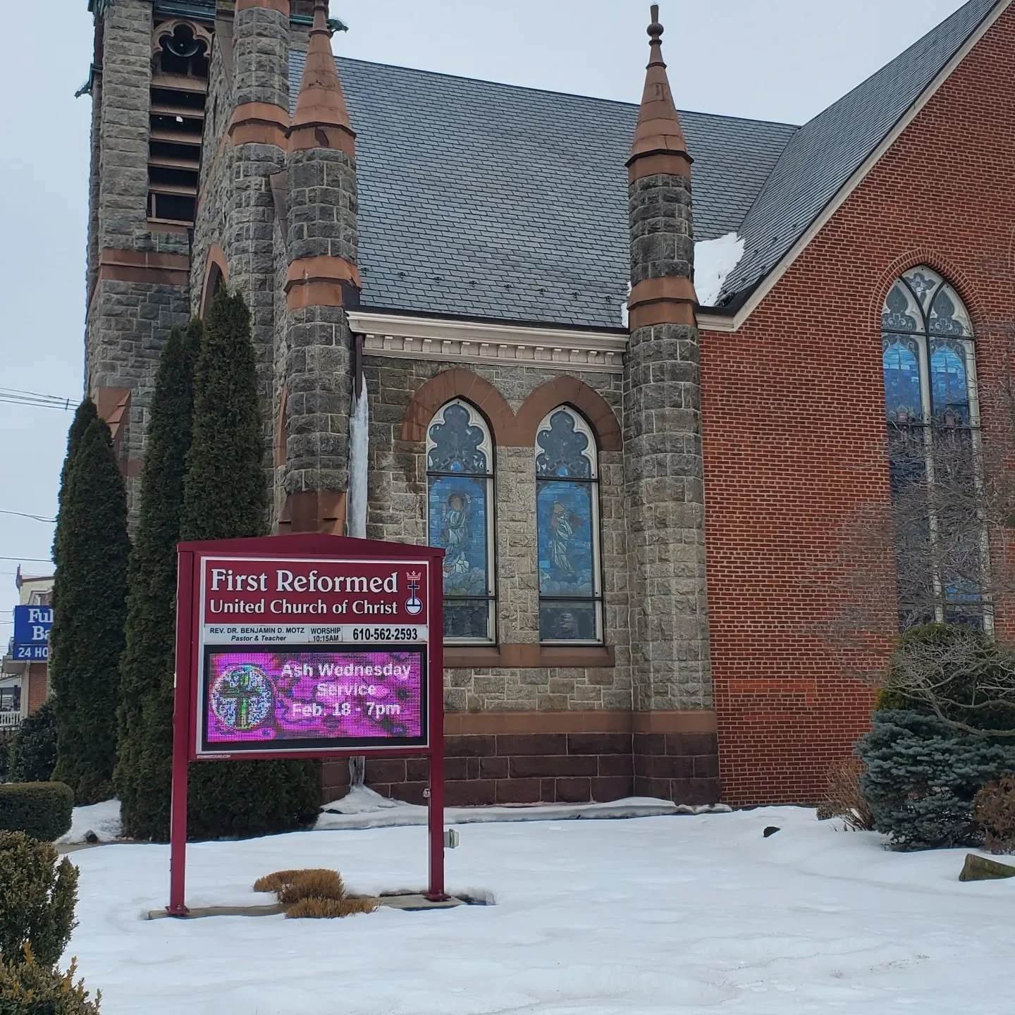 Ash Wednesday 

We invite you to share in worship this Wednesday, February 18 at 7:00pm for the beginning of the season of Lent at First UCC, 76 South 3rd &amp; Pine Streets, Hamburg, PA. 

Ashes will be offered (for those who would like to receive t