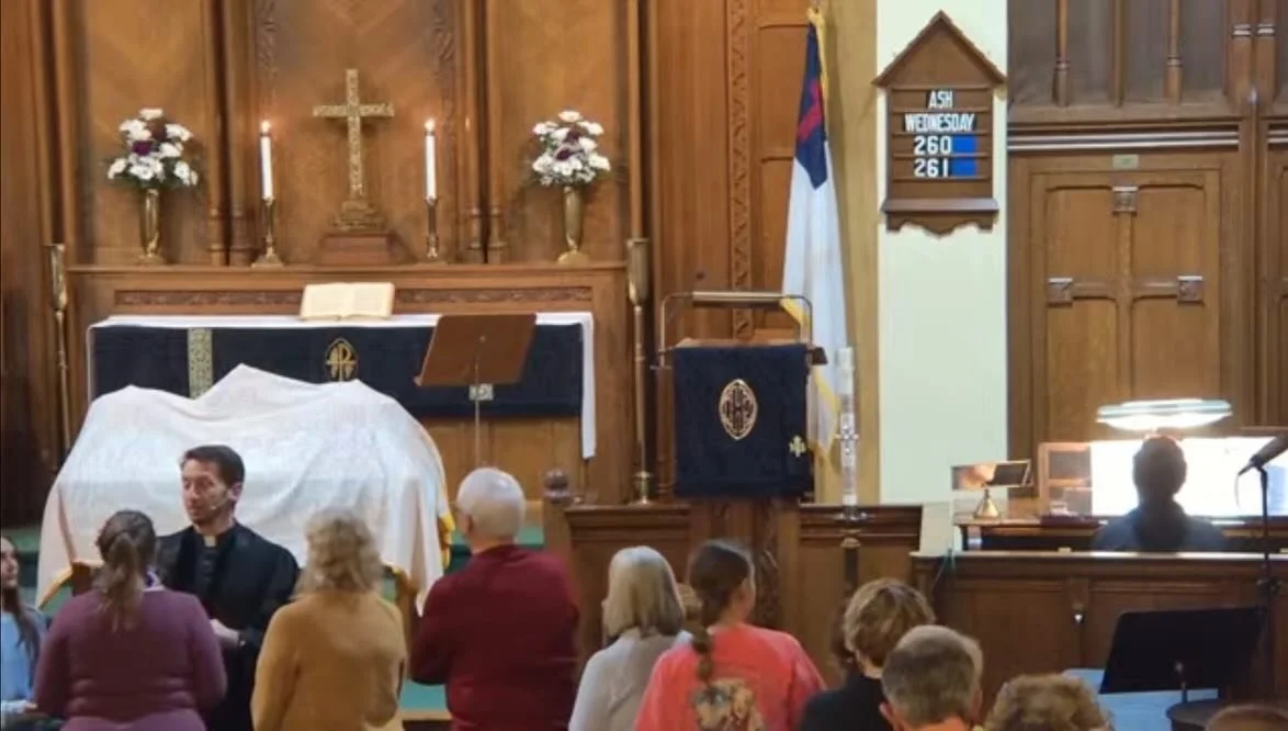 At tonight&rsquo;s Ash Wednesday service, we marked the beginning of the season of Lent with the imposition of ashes. Pastor Ben shared the message that while we fell short of God&rsquo;s Will for us over the past year, God chooses to respond with gr