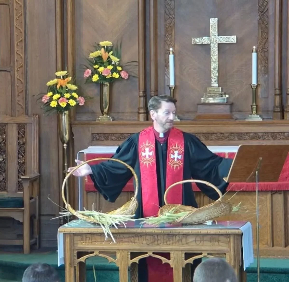 It was a busy Palm Sunday at First UCC! We had the traditional blessing of the palms, a baptism, and the children&rsquo;s choir sang. 

You can watch today&rsquo;s service here: https://www.youtube.com/watch?v=Y60TKT89c38&amp;list=PLIVKYDPwTIA12GzxpJ