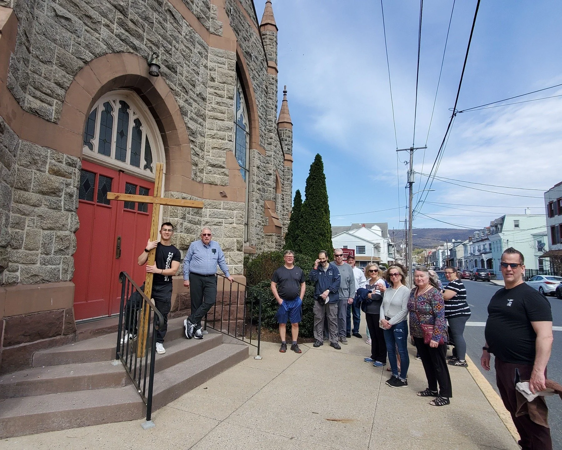 Good Friday - April 3, 2026

Cross Walk at 11:00am
Worship Service at 12:00noon

We invite you to join us as we carry a wooden cross through the streets of Hamburg, in witness, remembrance, and thanksgiving of Christ carrying the cross to Calvary for