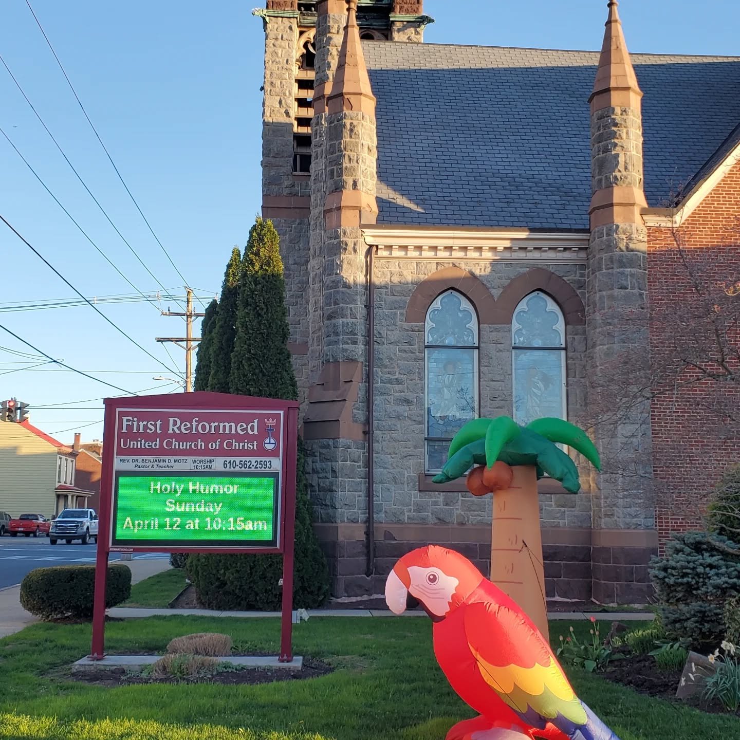 Holy Humor Sunday
&ldquo;Jesus By the Seashore&rdquo;

Sunday, April 12 at 10:15am

More at: https://www.hamburgfirstucc.org/events/holy-humor-2026