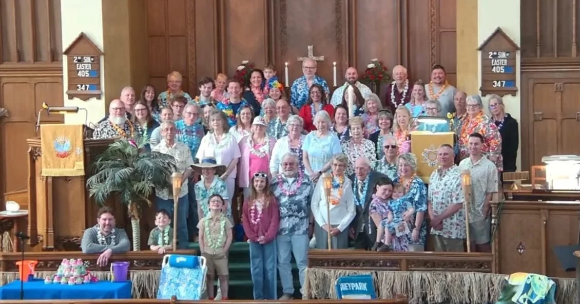 Today we celebrated Holy Humor Sunday with a theme of &ldquo;Jesus by the Seashore.&rdquo; The congregation was encouraged to wear their best looks for the boardwalk, there were boardwalk games for the children, and there were jokes and decorations g