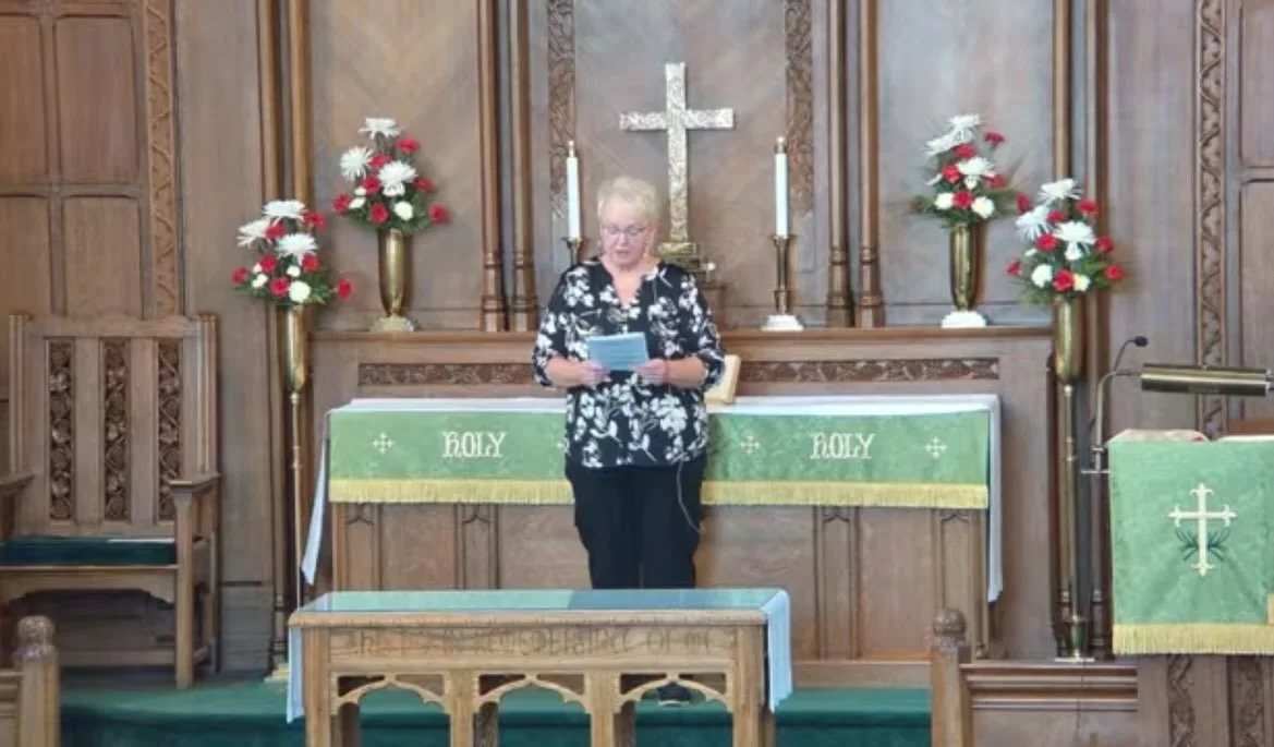 Today&rsquo;s service was led by Consistory President, Cindy Adams. She taught about the importance of trusting in God when we are afraid and referred to the story of Jesus calming the seas. The youth were excited to receive blue jello with Jesus sta
