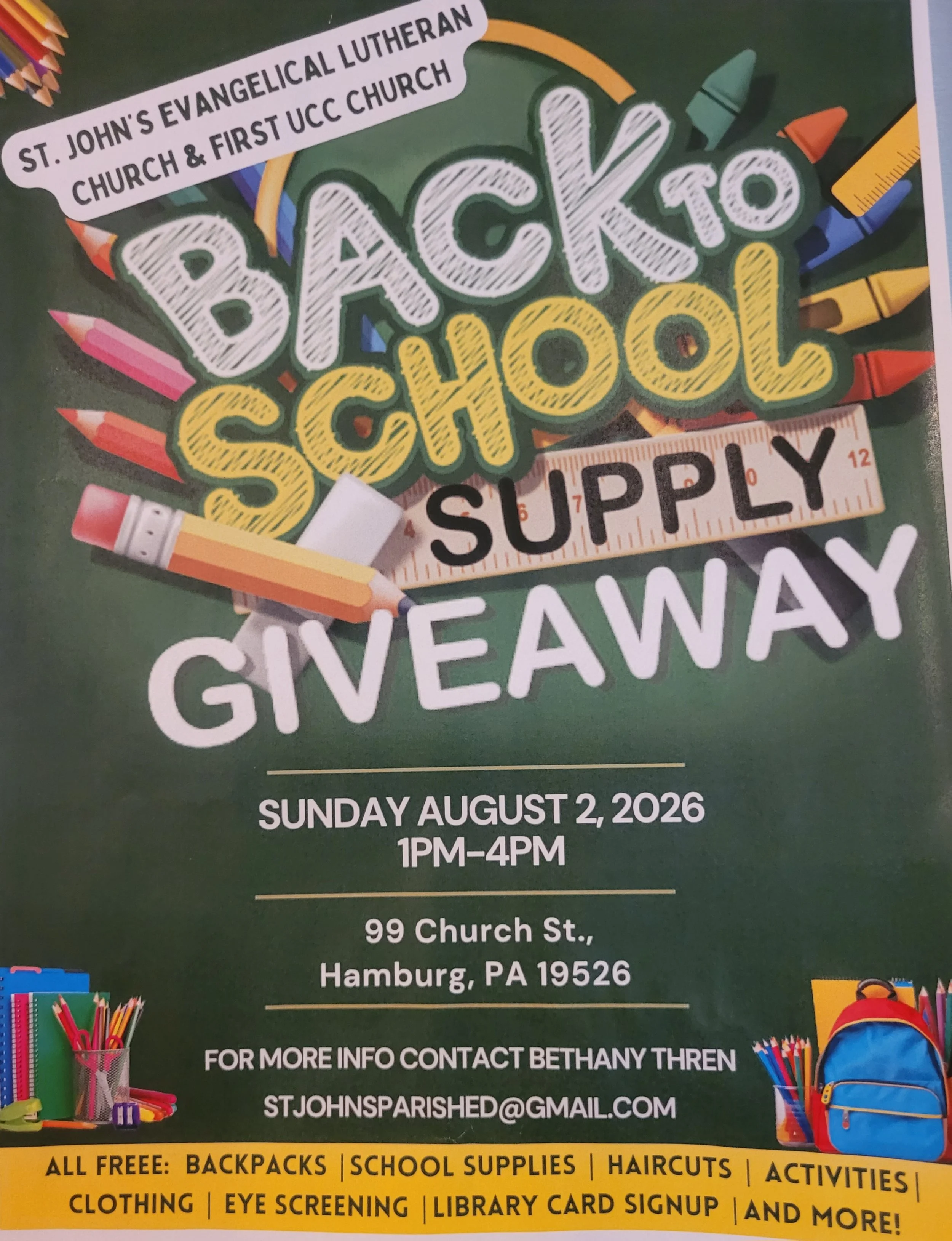 Back to School Supply Giveaway