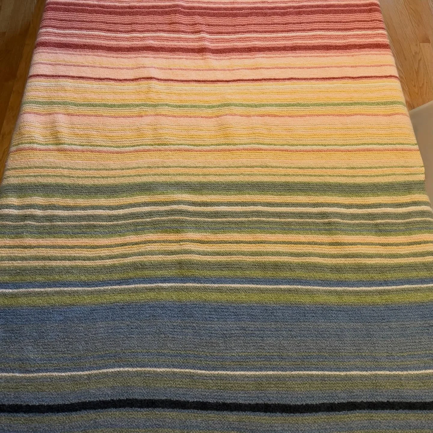 The Temperature Blanket was a new concept to me, though in the knitting world, it&rsquo;s a well-known staple. I love the idea: a knitted or crocheted blanket that records the temperature of a specific location over the course of a year. Each row (or