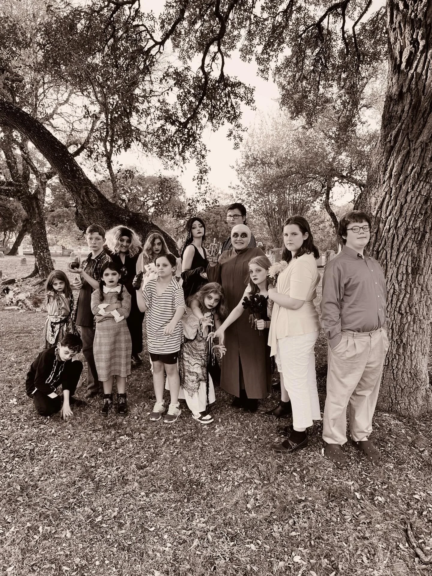 Full Disclosure&hellip; this isn&rsquo;t even the whole cast and crew. 😏🕯️
Just a little glimpse of the wonderfully weird Addams world our kids &amp; teens are creating onstage.

🎭 The Addams Family at Burchfield Theatre
📅 Opening this FRIDAY &nd