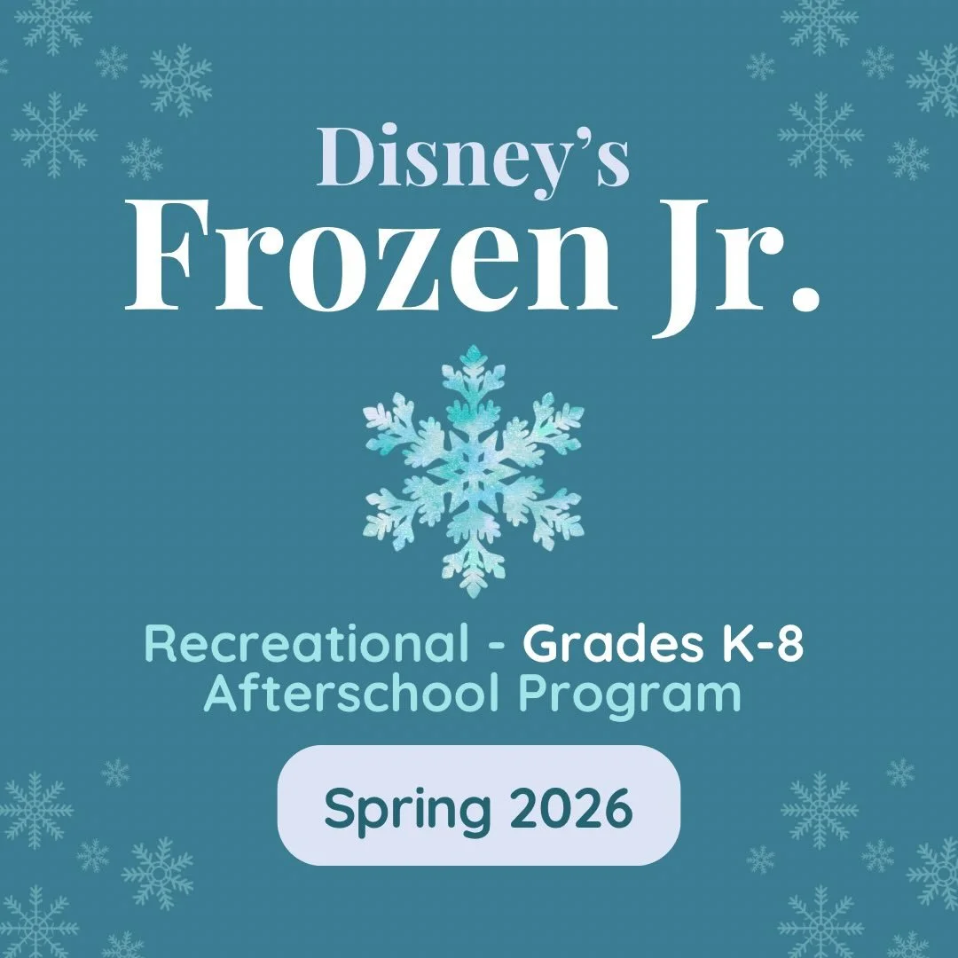 ❄️⚔️ Spring 2026 at Burchfield Theatre ⚔️❄️

We&rsquo;re so excited to announce our Spring productions for grades K&ndash;8:
✨ Frozen Jr.
✨ The Three Musketeers

Two incredible stories. One unforgettable semester.

🎭 Enrollment is open now
Families 