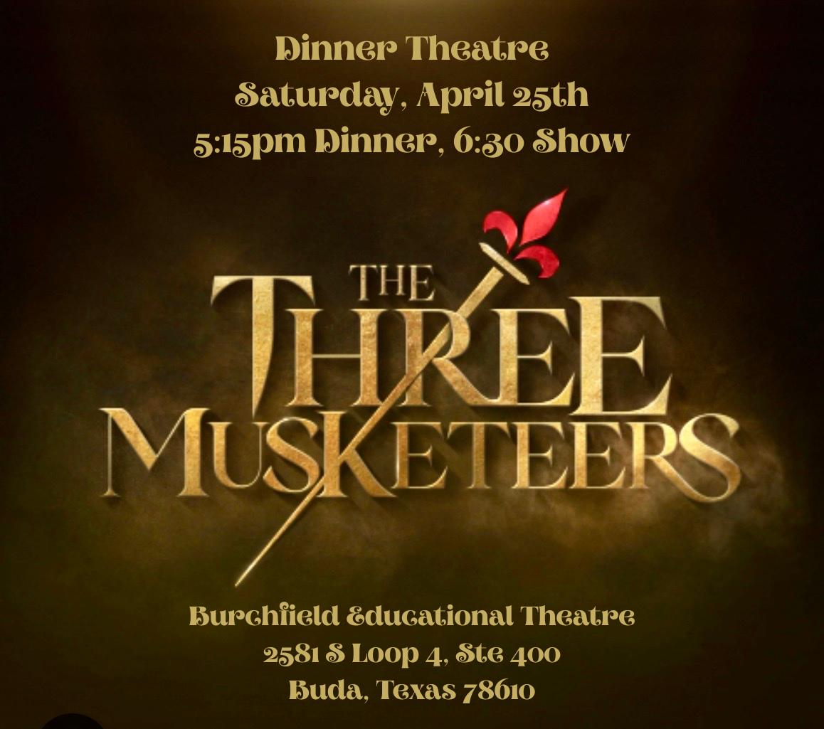 Dinner Theatre Saturday, April 25th 515pm Dinner, 630 Show.png