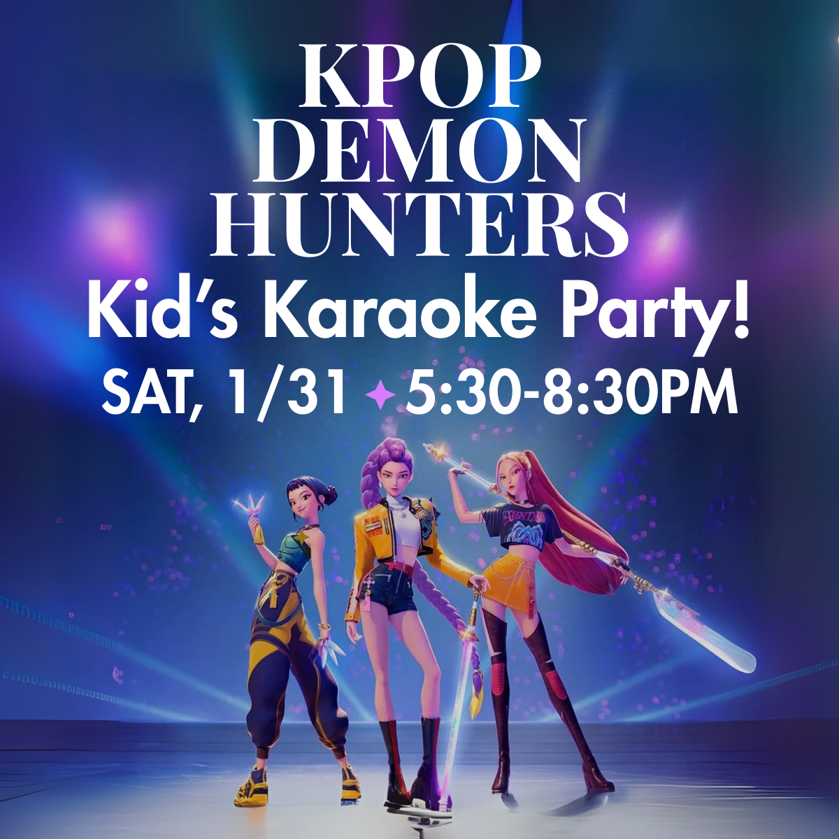 Kid’s Karaoke Night: K-Pop Demon Hunters