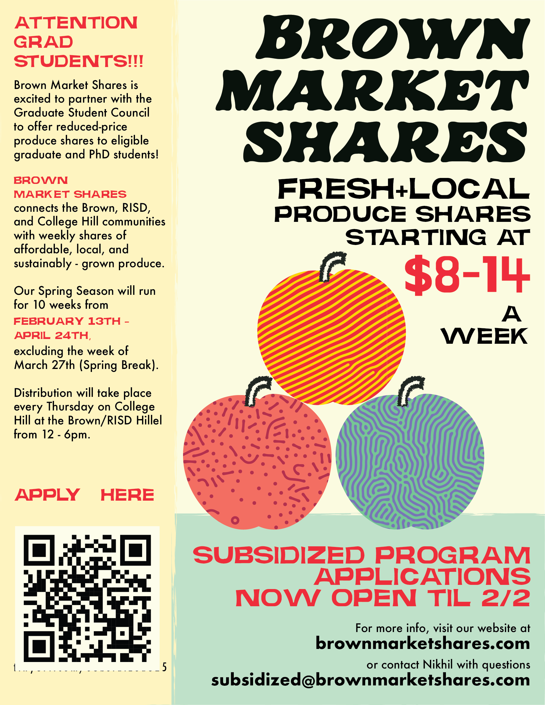 Posters for Subsidized Program