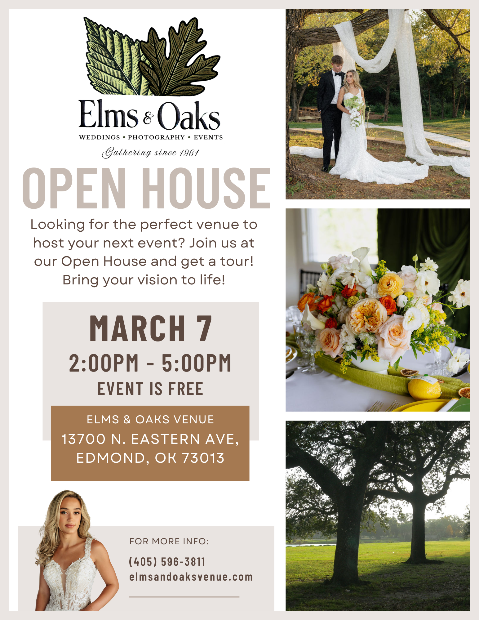 2026 Spring Open House — Elms & Oaks