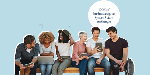 Syncro Group team — 100% of businesses gave Syncro 5 stars on Google