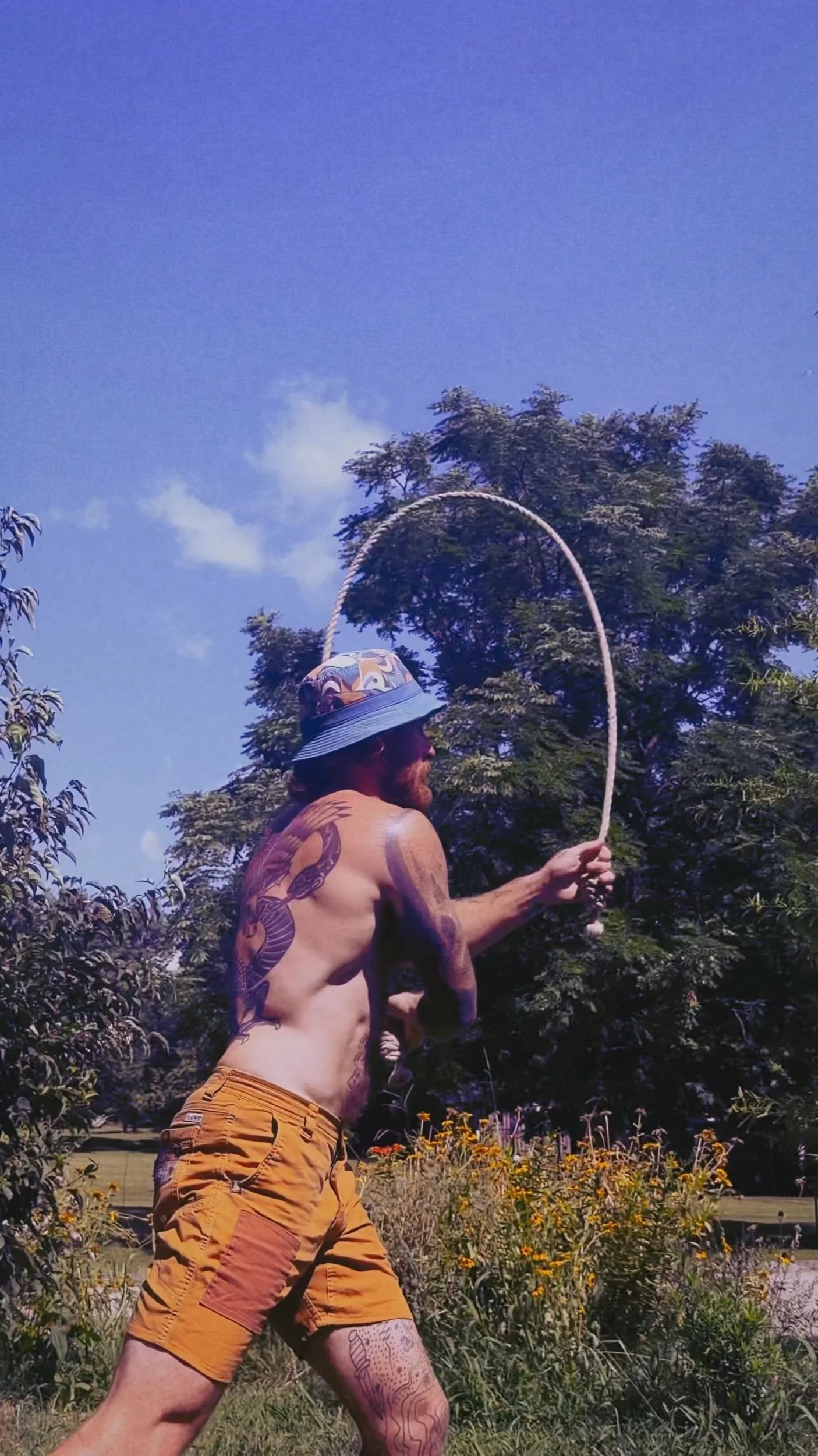 12mm River flow rope in use.