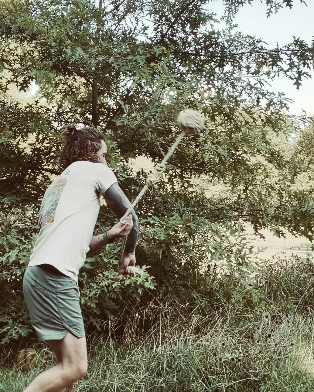 16mm Hemp flow mace in action.