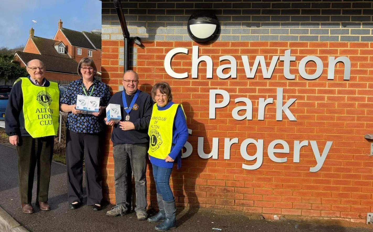 Much needed Blood Pressure monitors donated to Chawton Park Surgery