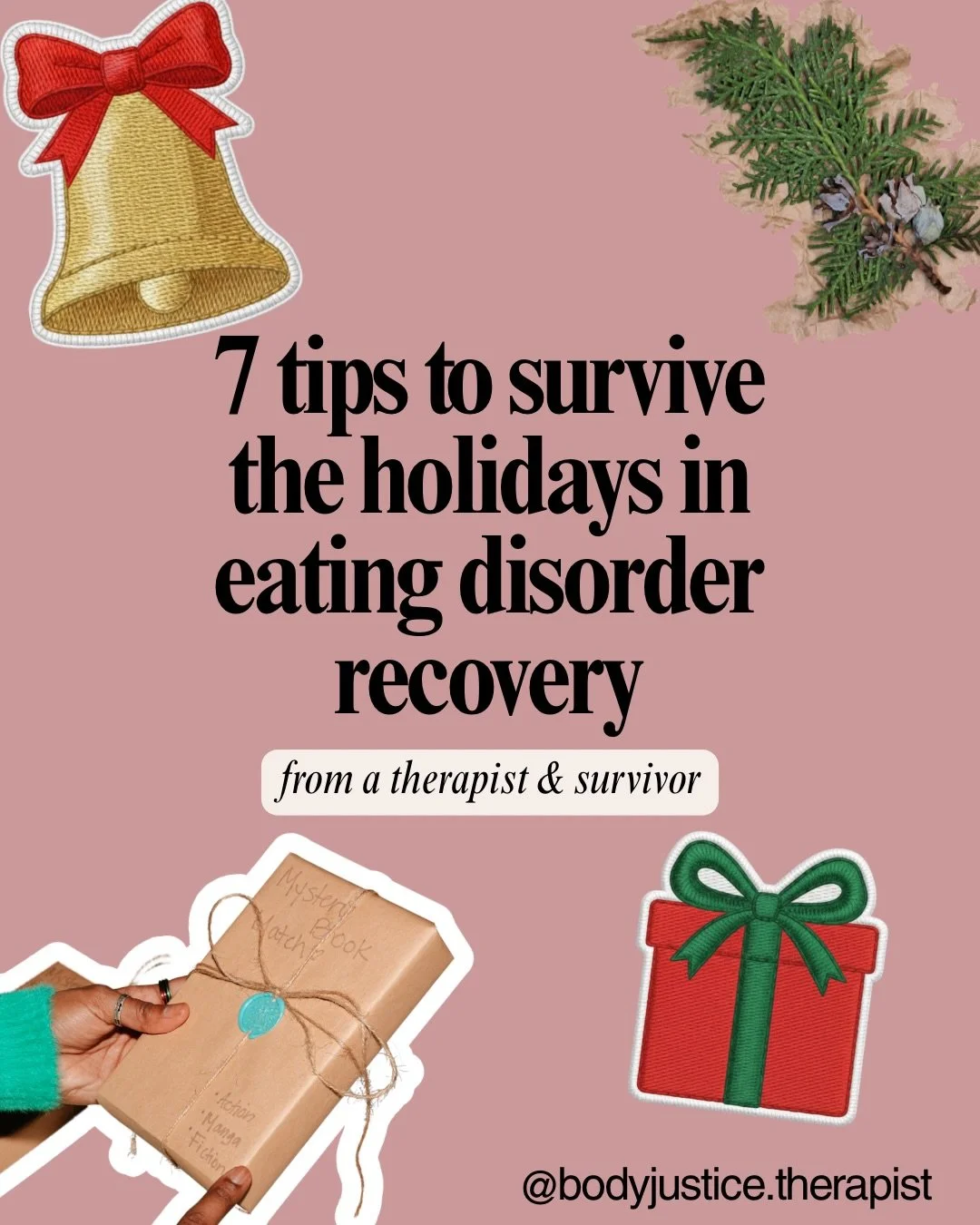 As an ED therapist I couldn&rsquo;t *not* share some tips for navigating the holidays. It&rsquo;s a rough time for a lot of people, and especially those struggling with an eating disorder. Tip #4 and 7 REALLY helped me when I was in the trenches of r