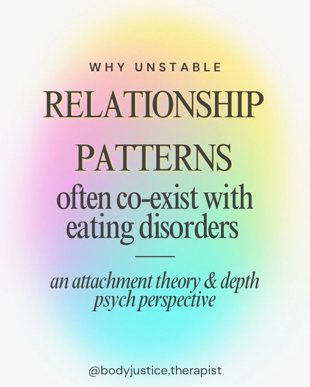 Something I notice so often is how rocky peoples relationships can feel not just during an active ED but even after the trenches of recovery. I have thought about this a lot, and experienced it myself- here are some of the underlying dynamics I&rsquo