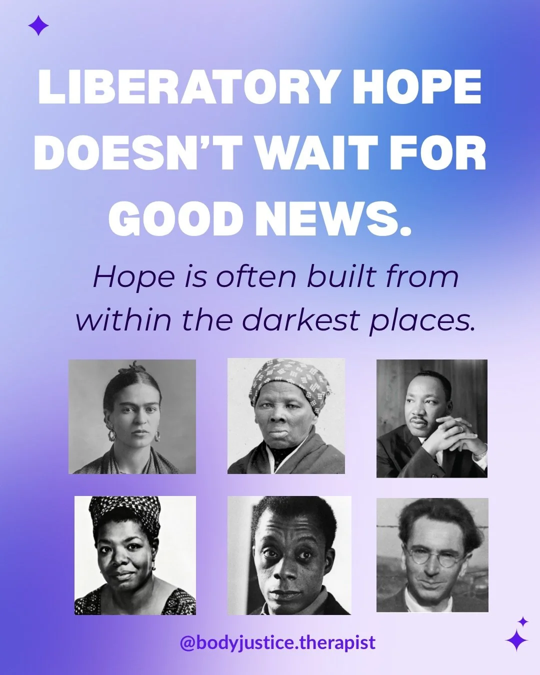 Liberatory hope is not toxic positivity! It is essential for taking action and it is defiance in a system that tells us how to think, feel, behave.

So many of us are feeling dread, fear, helplessness- all valid responses to what is going on. Know th