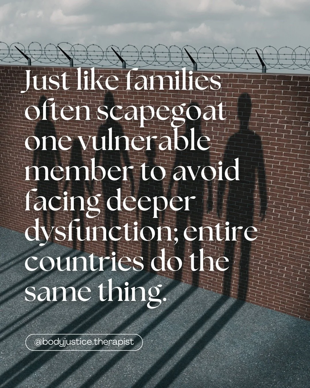 Anyone who knows the pain of being the scapegoat in a dysfunctional family can feel the pain, rage and deep sense of injustice that comes with witnessing what is happening (what has *been* happening) to immigrants in the U.S. right now. I&rsquo;m sha