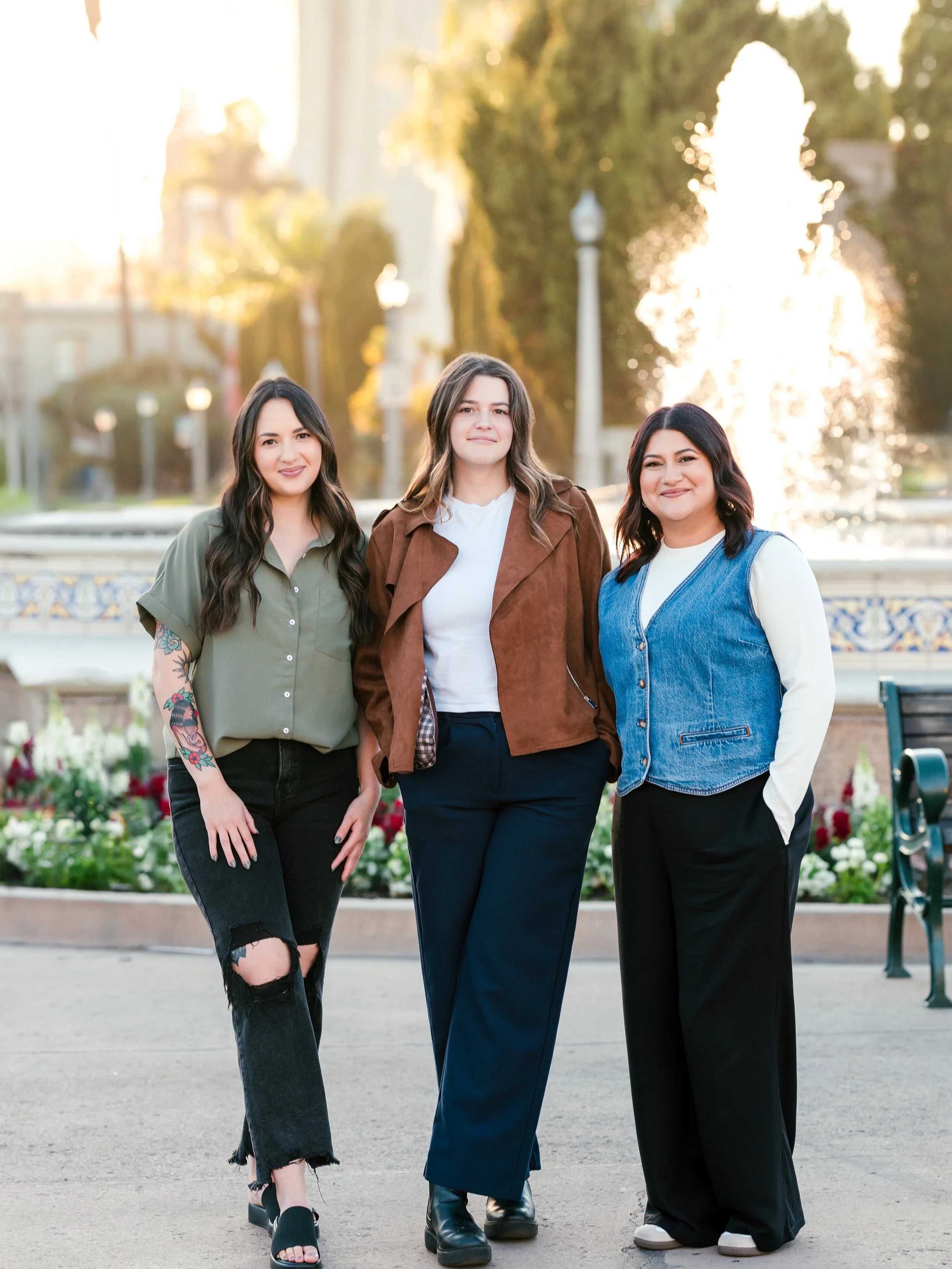 ED OCD Therapists standing by fountain in Balboa Park, San Diego.