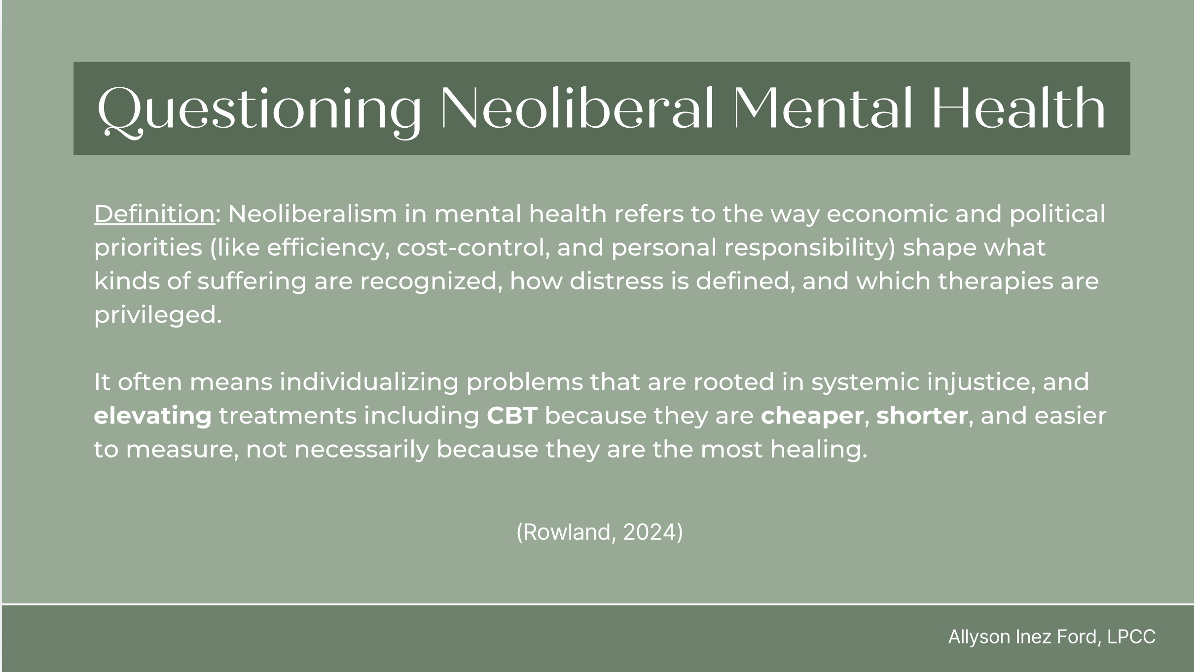 Screenshot of slides from anti-oppression OCD talk by Allyson Ford