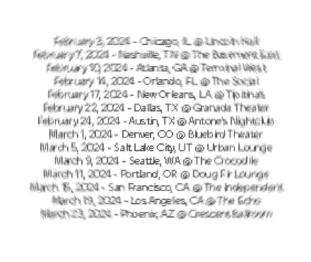 I experimented with swirling the tour dates along the sleeve, but the layout ended up feeling overly type-heavy and visually disorienting; minimal in theory, but still too busy in practice.