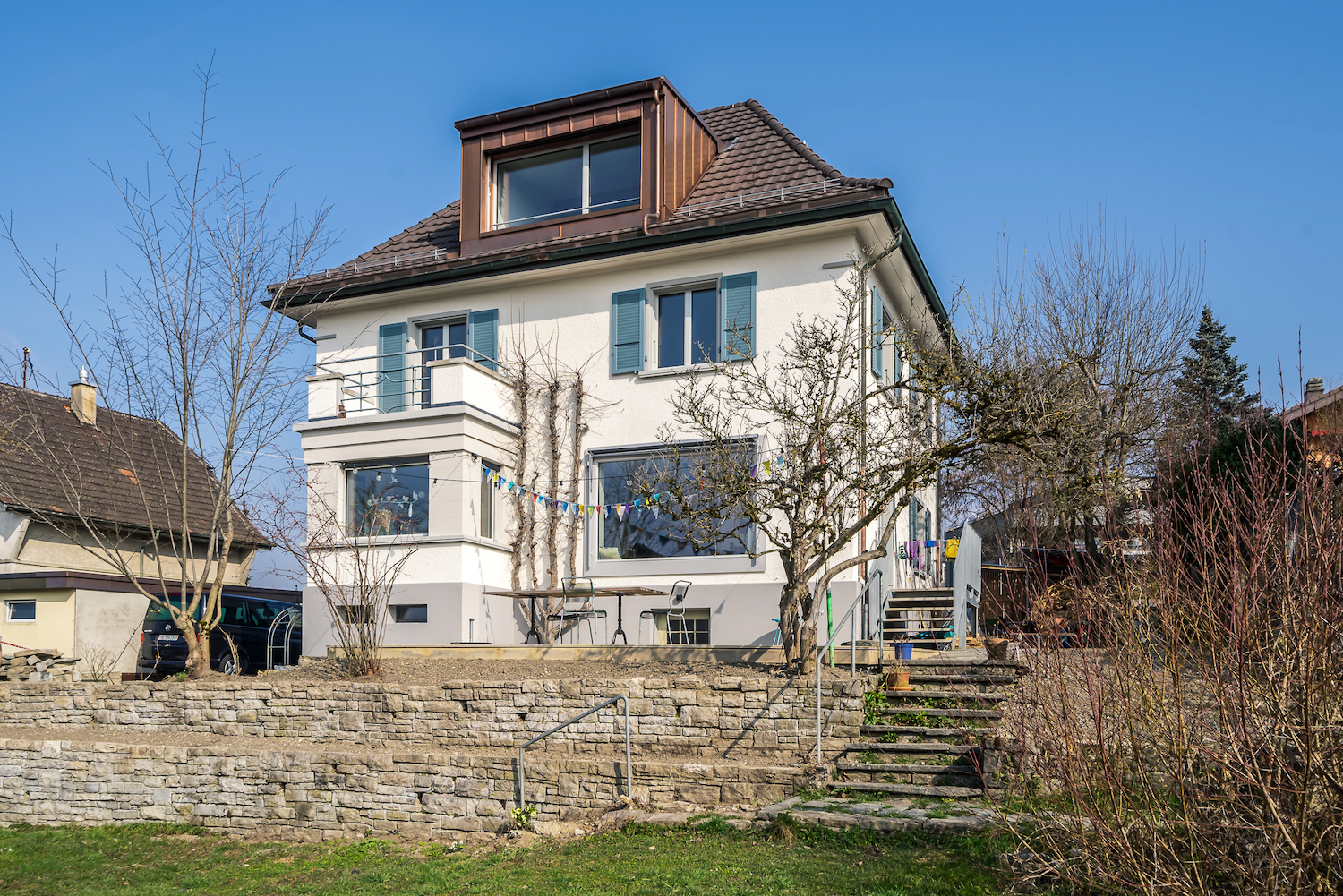 Kernsanierung, Neugestaltung, Einfamilienhaus, 