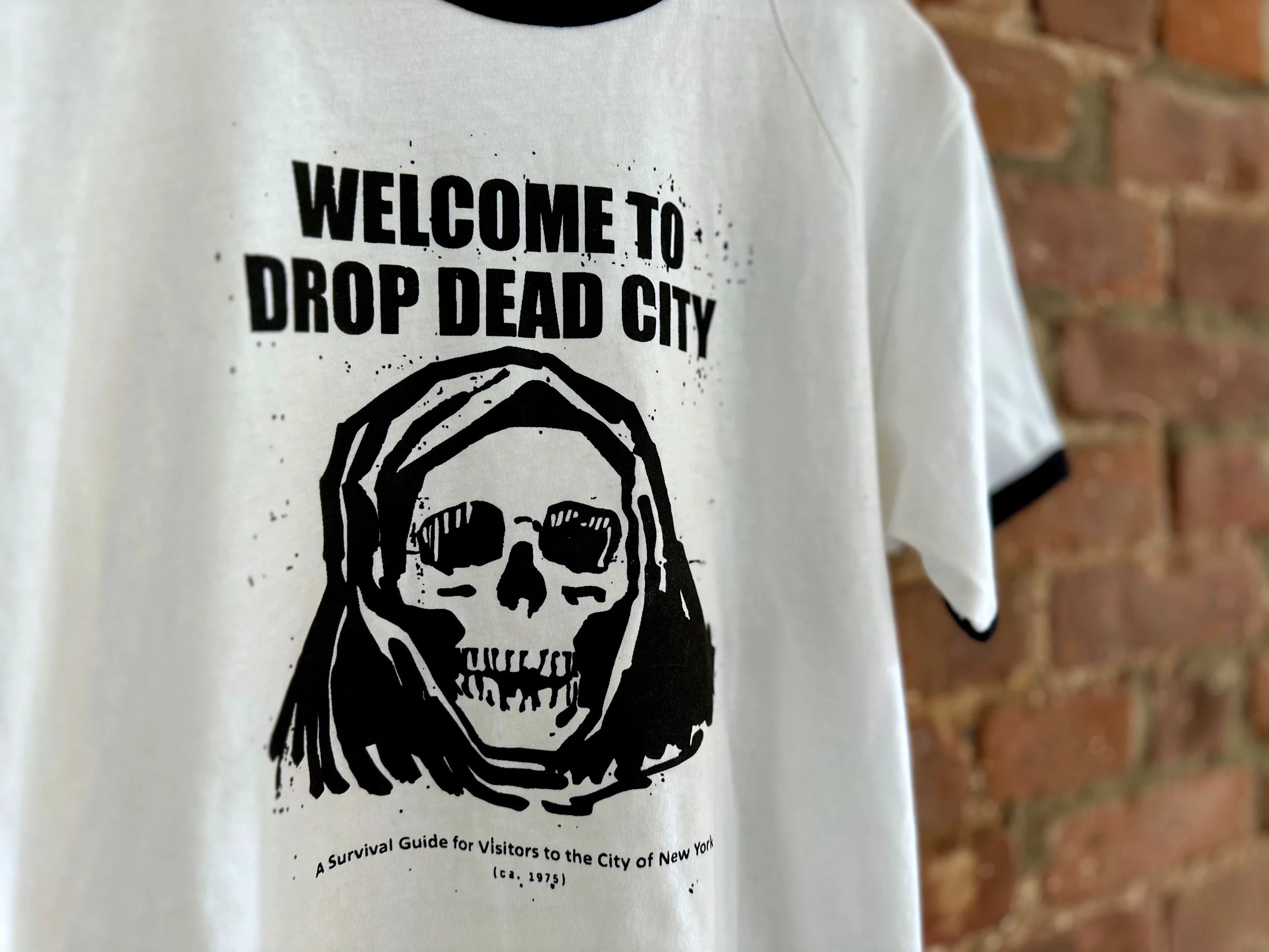 Drop Dead City T-shirt detail