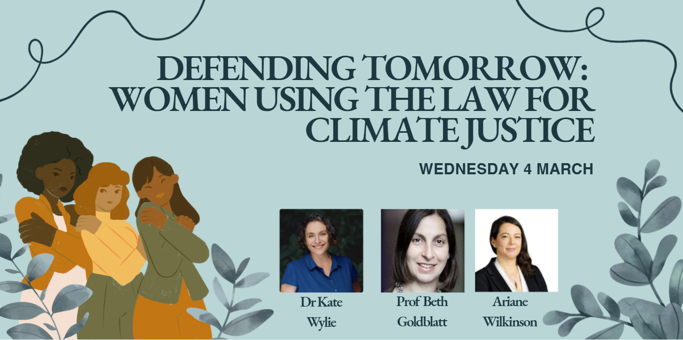 Webinar: Defending Tomorrow: women using the law for climate justice