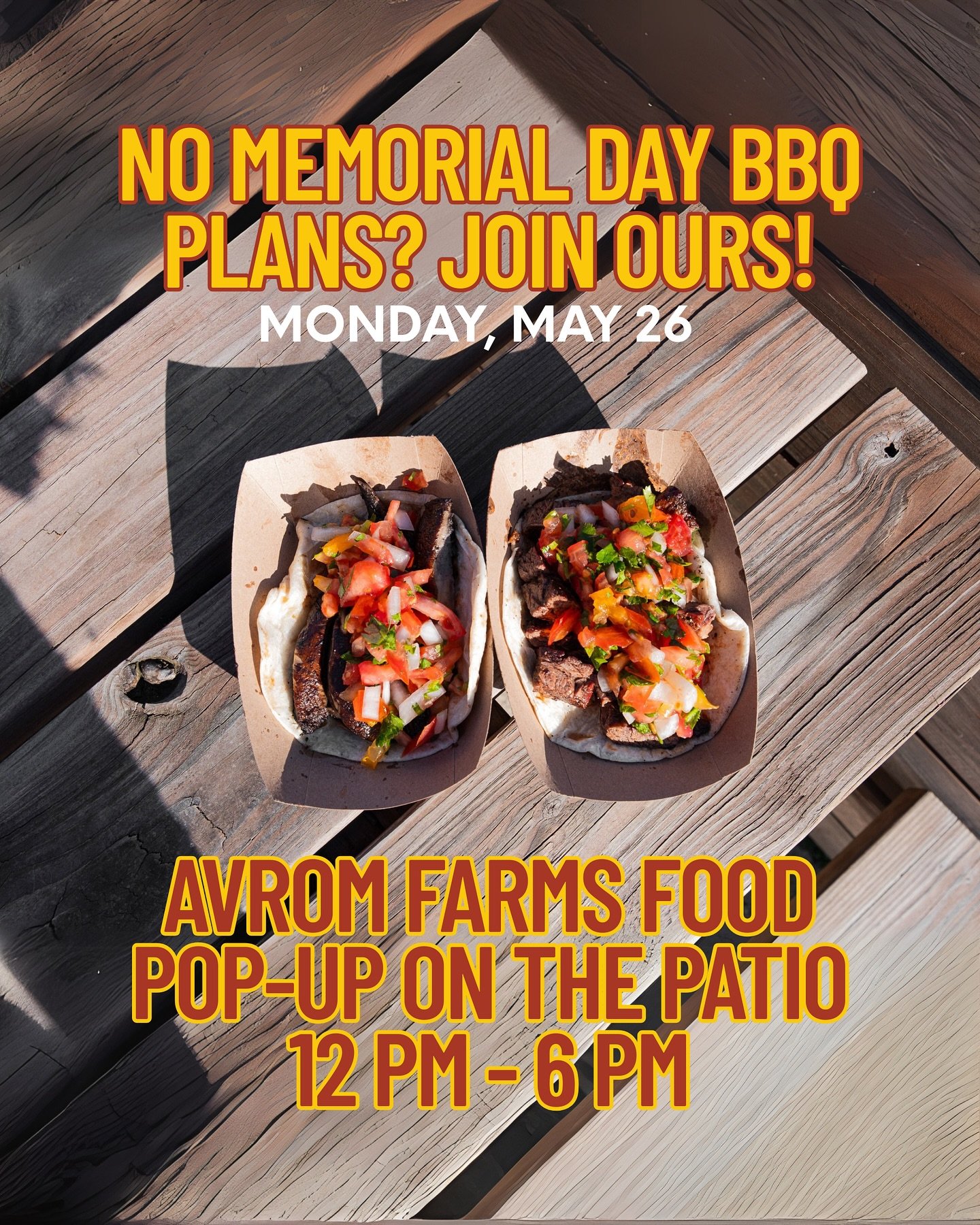 Happy Memorial Day weekend!

Special Hours:
Sunday: 12 PM - 9 PM (open later!)
Monday: 12 PM - 6 PM
Food Pop-Up with @avromfarm from 12 PM - 6 PM

#burningbushbrewery #chicagobeer #craftbeer #northcenterchicago #chicagobrewery