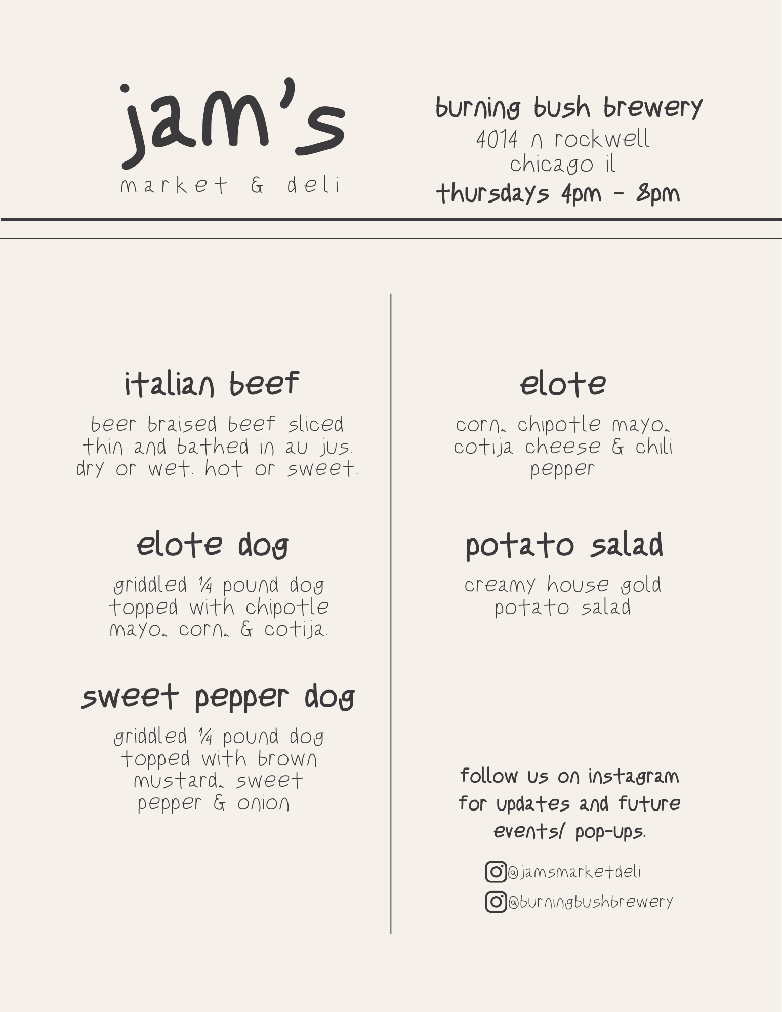 Jam's Market &amp; Deli Residency