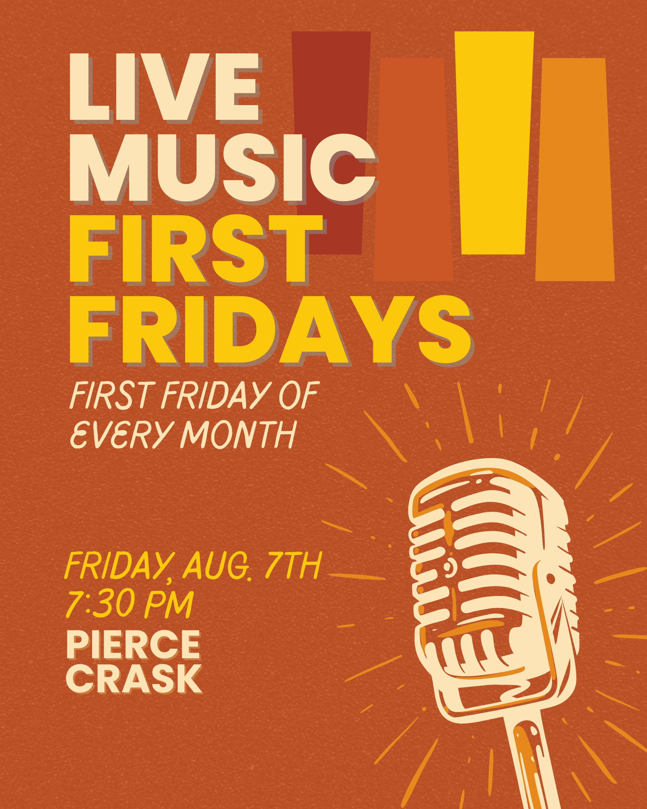Live Music First Friday with Pierce Crask