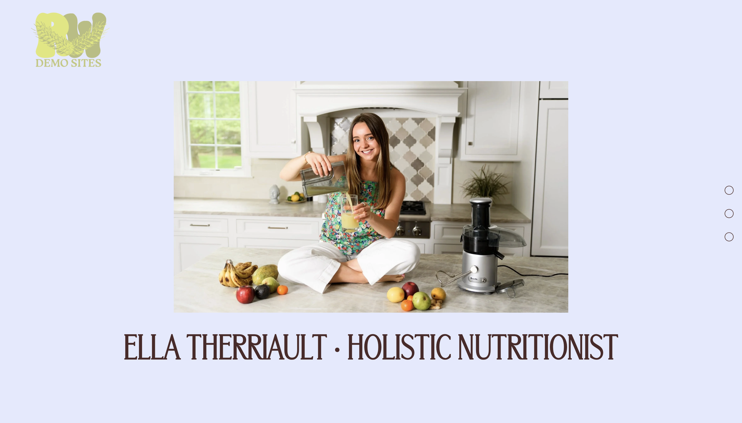 Nutritionist Demo Site