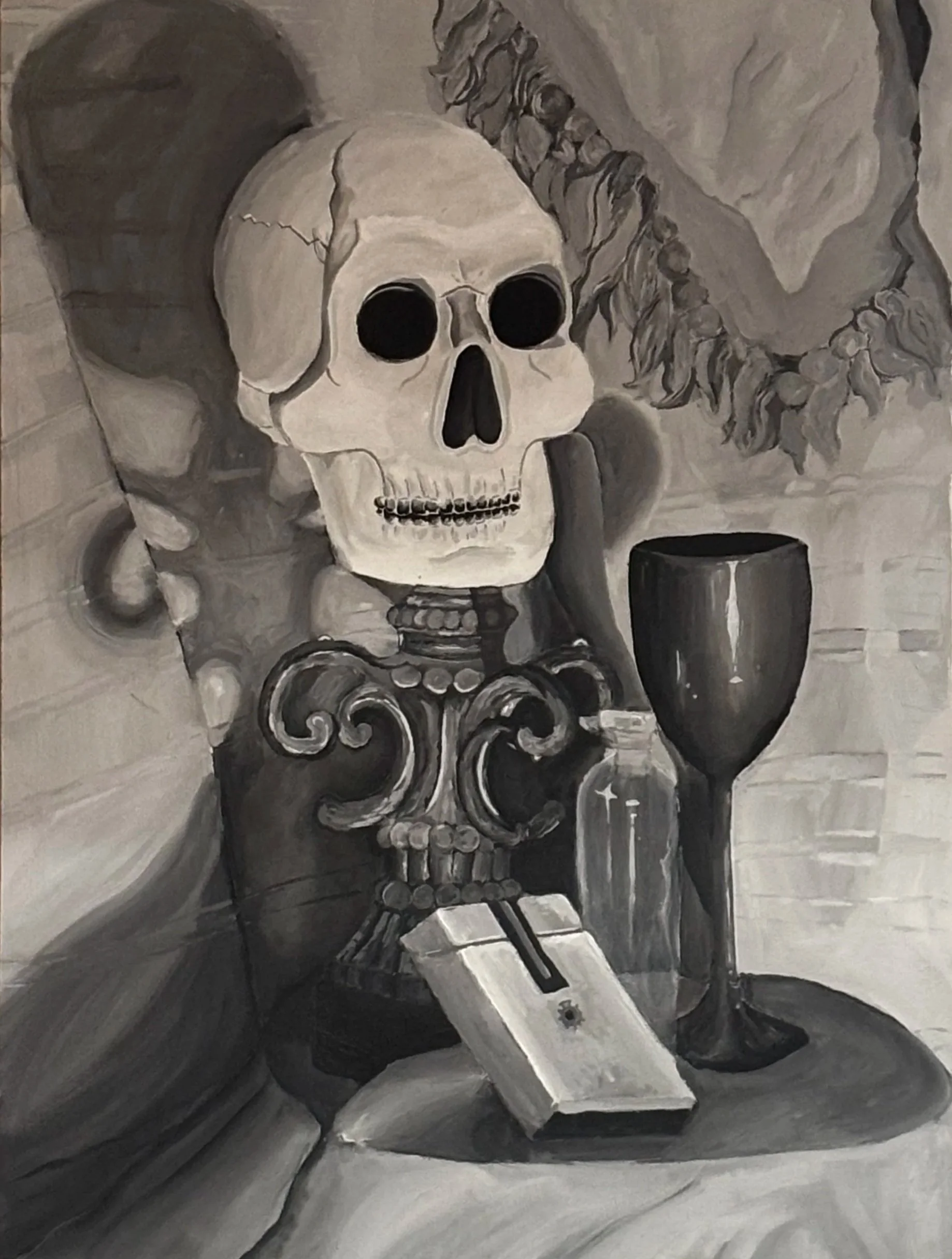 Gray Scale Skull - On Luan