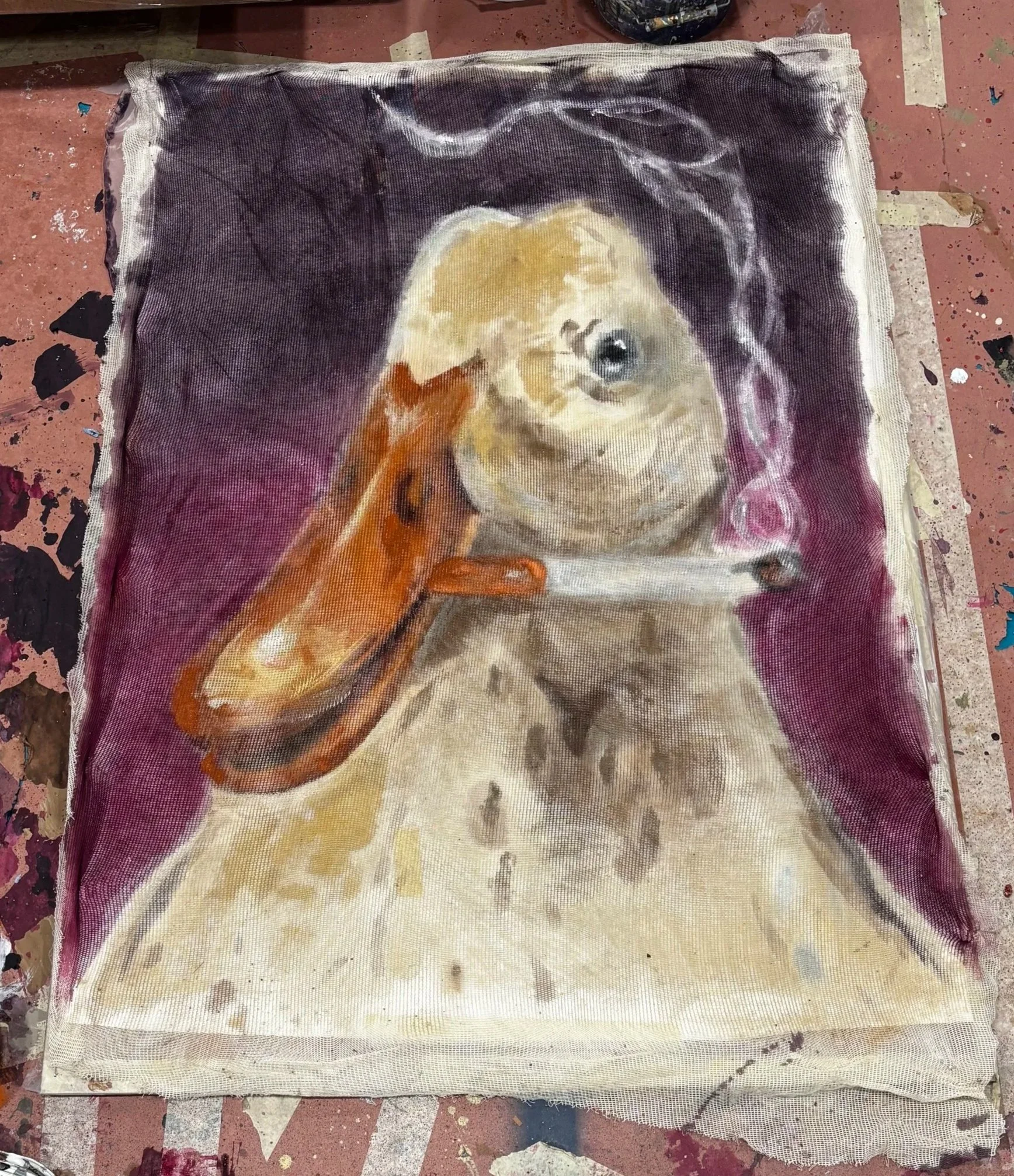 Smoking Duck - On White Scrim