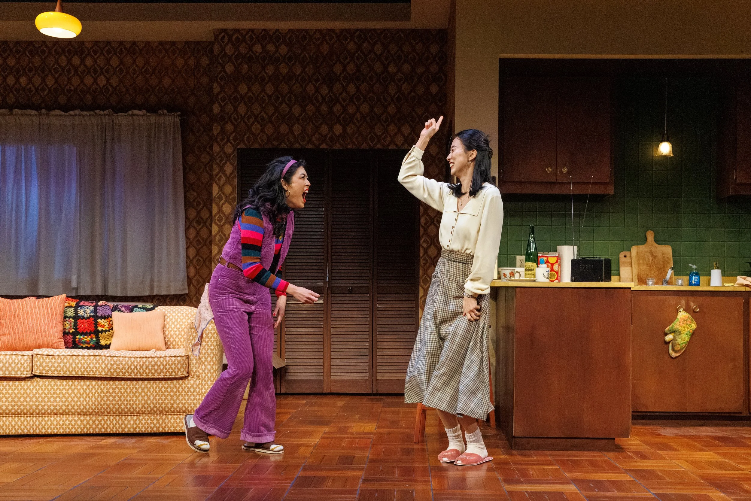 Becca Q. Co and Seoyoung Park in The Heart Sellers (2026) at Seattle Rep. Photo by Sayed Alamy.