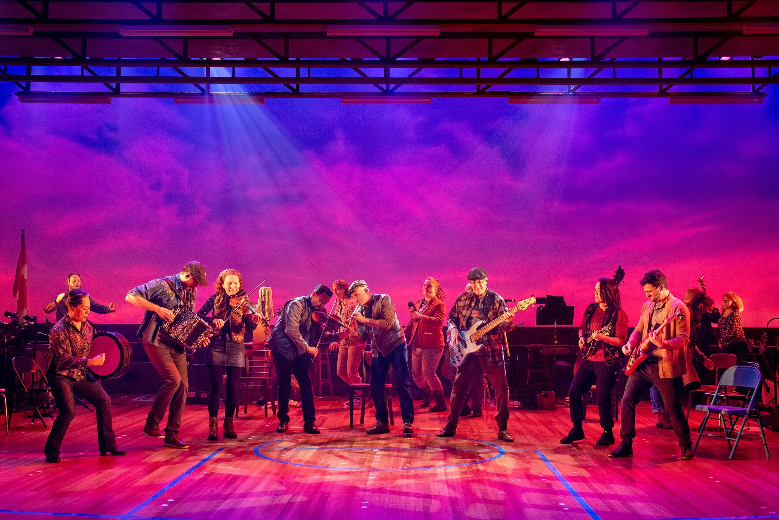 The company of Come From Away (2025) at Seattle Rep. Photo by Bronwen Houck.