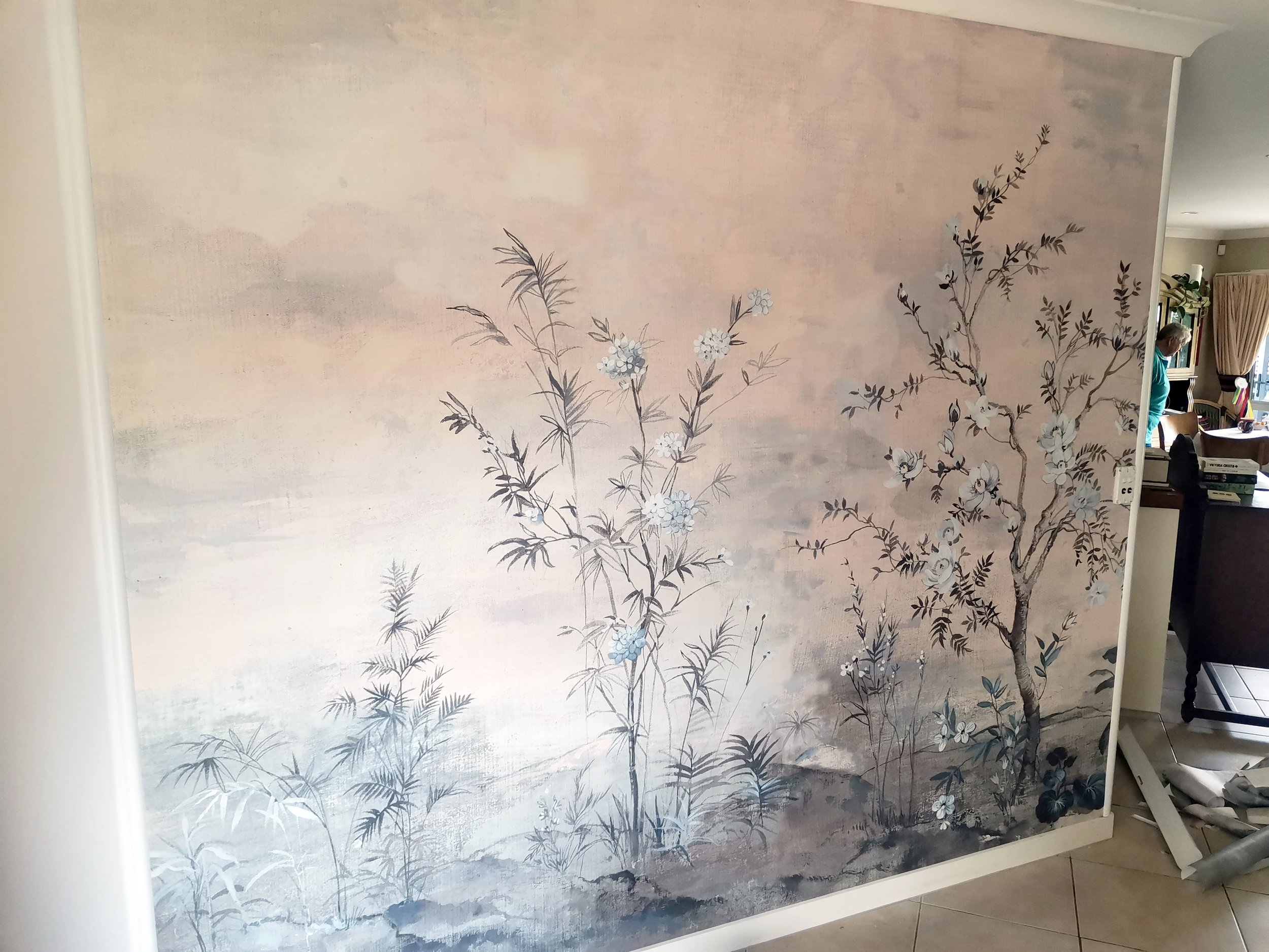 Floral Wallpapering