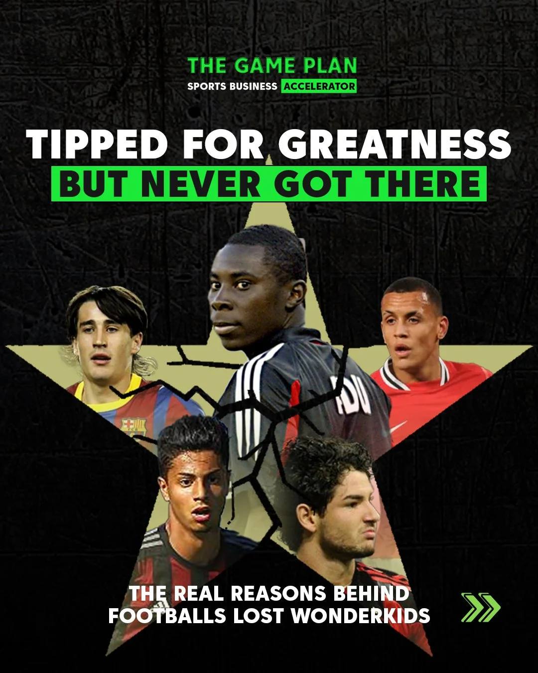 Our football system both builds &amp; destroys stars. 

Here are the reasons wonderkids fade. 

Football worships potential, but it rarely knows how to protect it.

Like this? Sign up to our newsletter:
📲 www.thesportsaccelerator.com/newsletter

Clu