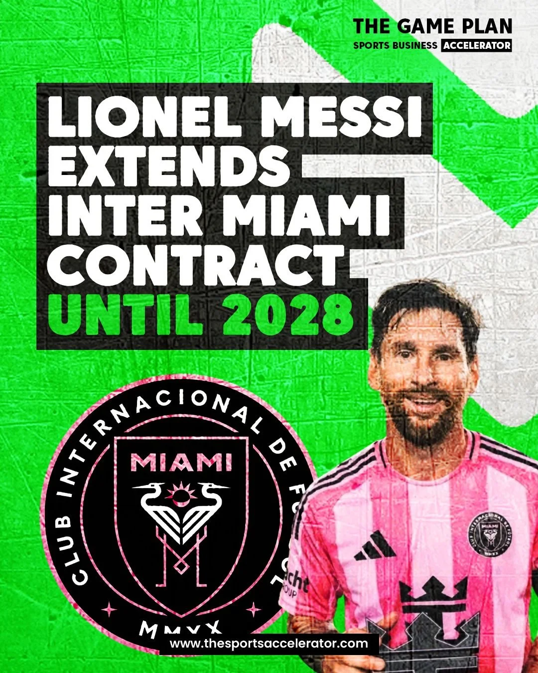From Barcelona to Miami, Messi&rsquo;s final act.
This might be his most strategic.

Lionel Messi will stay at Inter Miami until 2028.
This is a masterclass in how a single player can reshape an entire sports economy.

Since Messi arrived in 2023:
💰