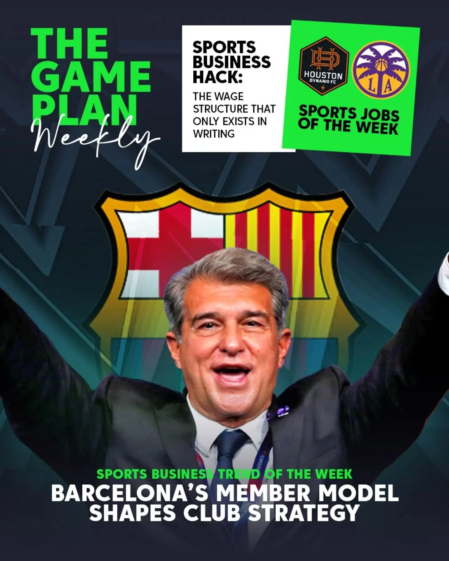 Still trying to break into sport the hard way?
Here&rsquo;s a smarter way in 🧠

This week&rsquo;s Sports Business Weekly covers:

📑 how signing and loyalty bonuses can change a negotiation
⚽ what Barcelona&rsquo;s ownership model means in practice
