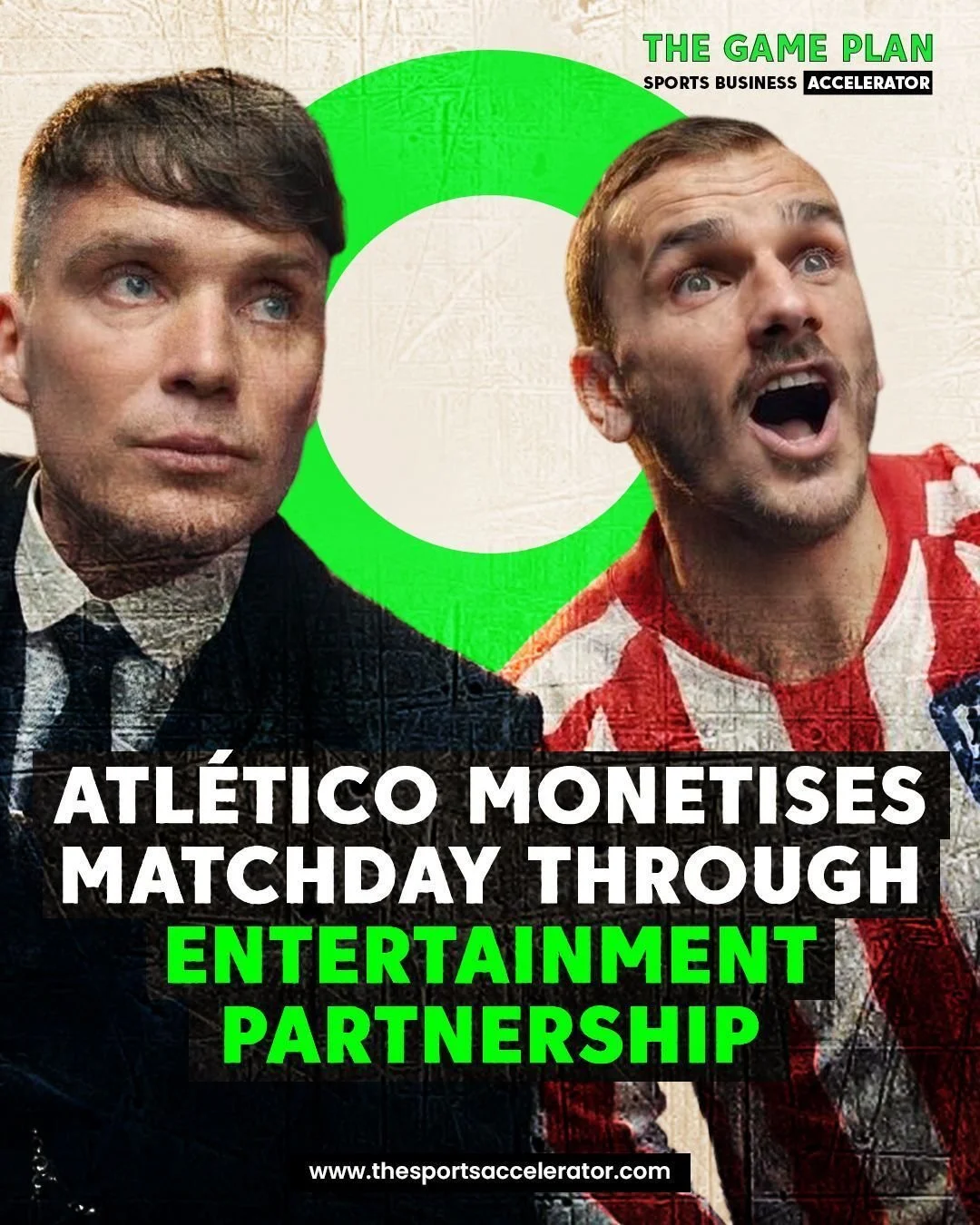 Flat caps. Actors. A full stadium takeover. 🏟️
This is how clubs are building revenue. 

Atl&eacute;tico Madrid turned the Metropolitano into a Peaky Blinders set.

Actors walked the players out.
A Garrison Tavern was built inside the stadium.
Fans 