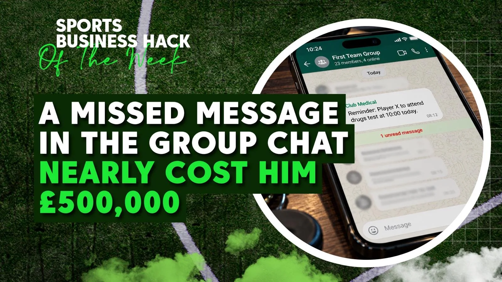 The club tried to sack my player over a drugs test he never knew about