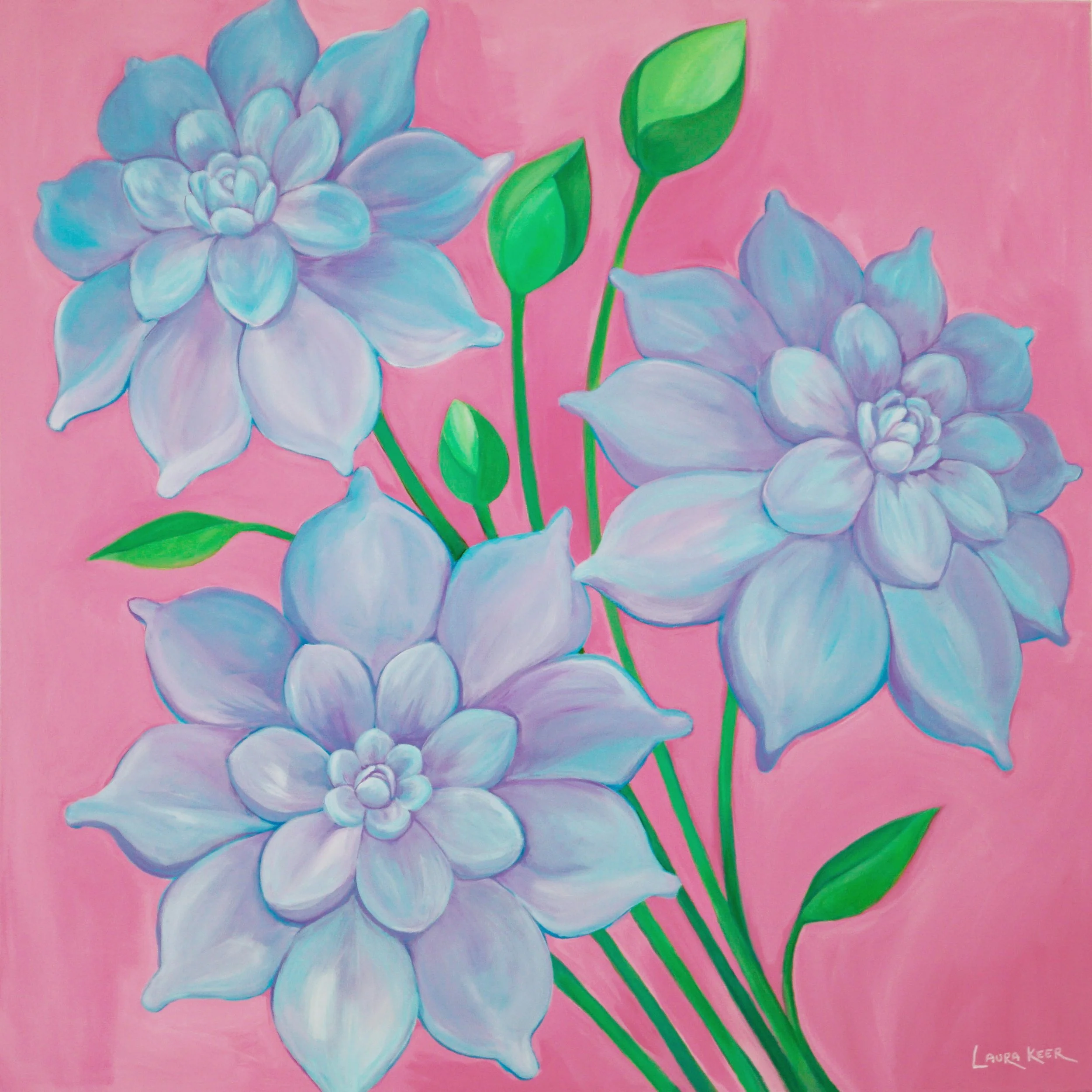 Lilac, 2025 Acrylic painting on stretched canvas dimensions: 40x40 inches