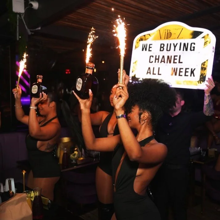 Bottles and Chanel bags mixes well together 😏
&bull;
&bull;
VIBEZ MIAMI 
Thursday to Monday