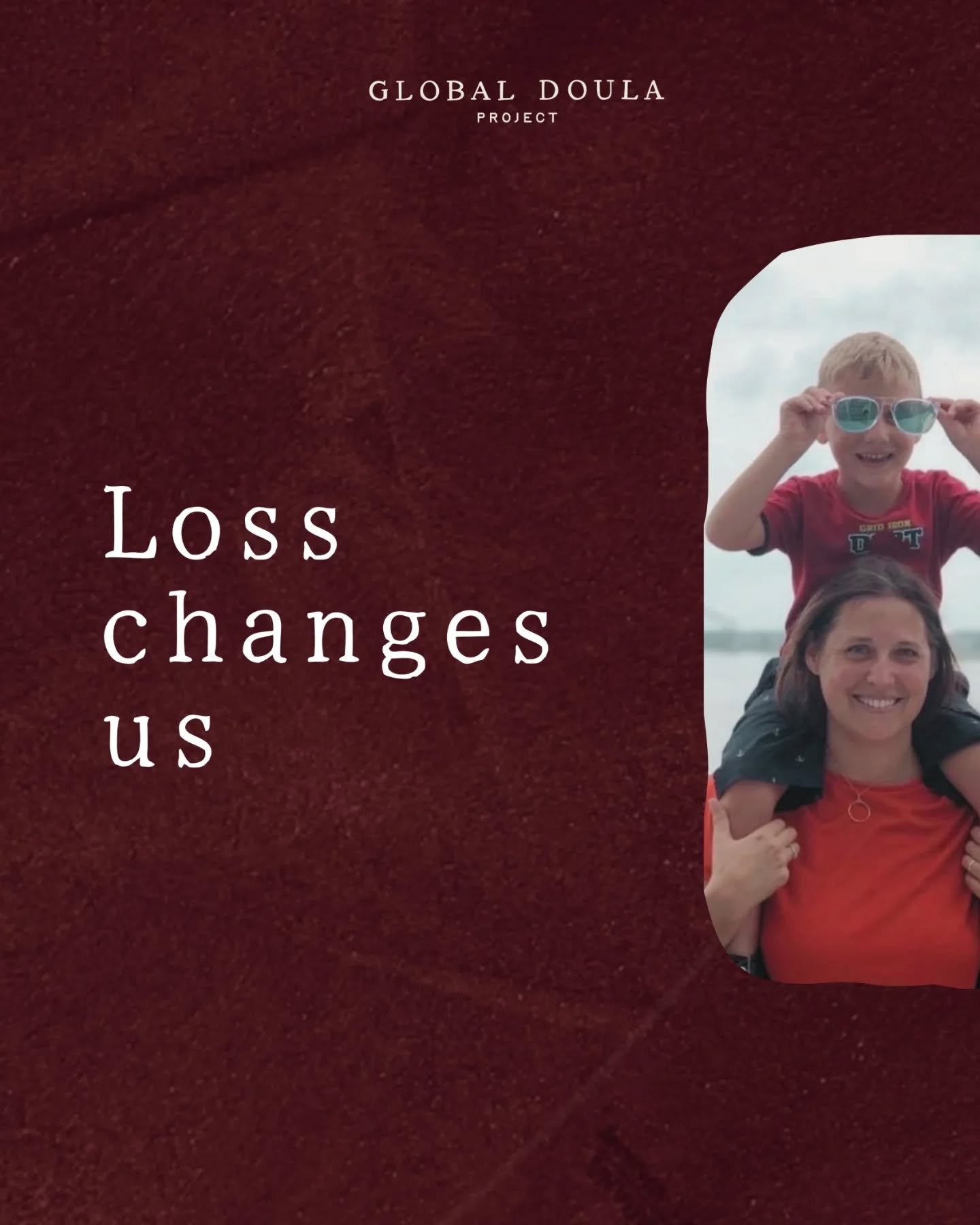 Loss changes us. 

When someone we love is here, life has a certain rhythm, a certain color. 
And when they&rsquo;re gone, everything shifts. 

Grief is NOT something to move past or solve. 

It&rsquo;s something we learn to live with slowly, and oft