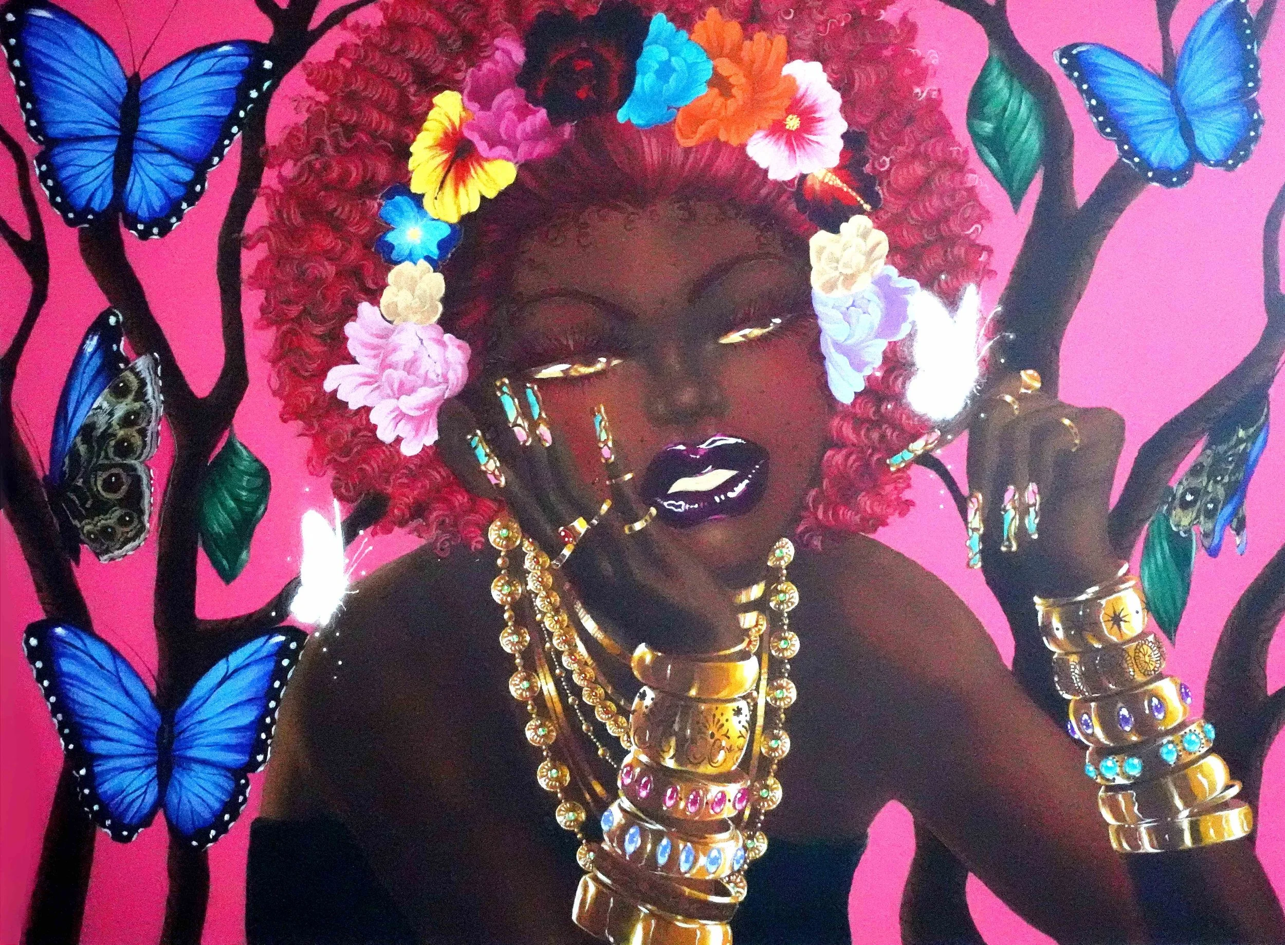 True Beauty,2026.Acrylic on Illustration Board.-30"x40"