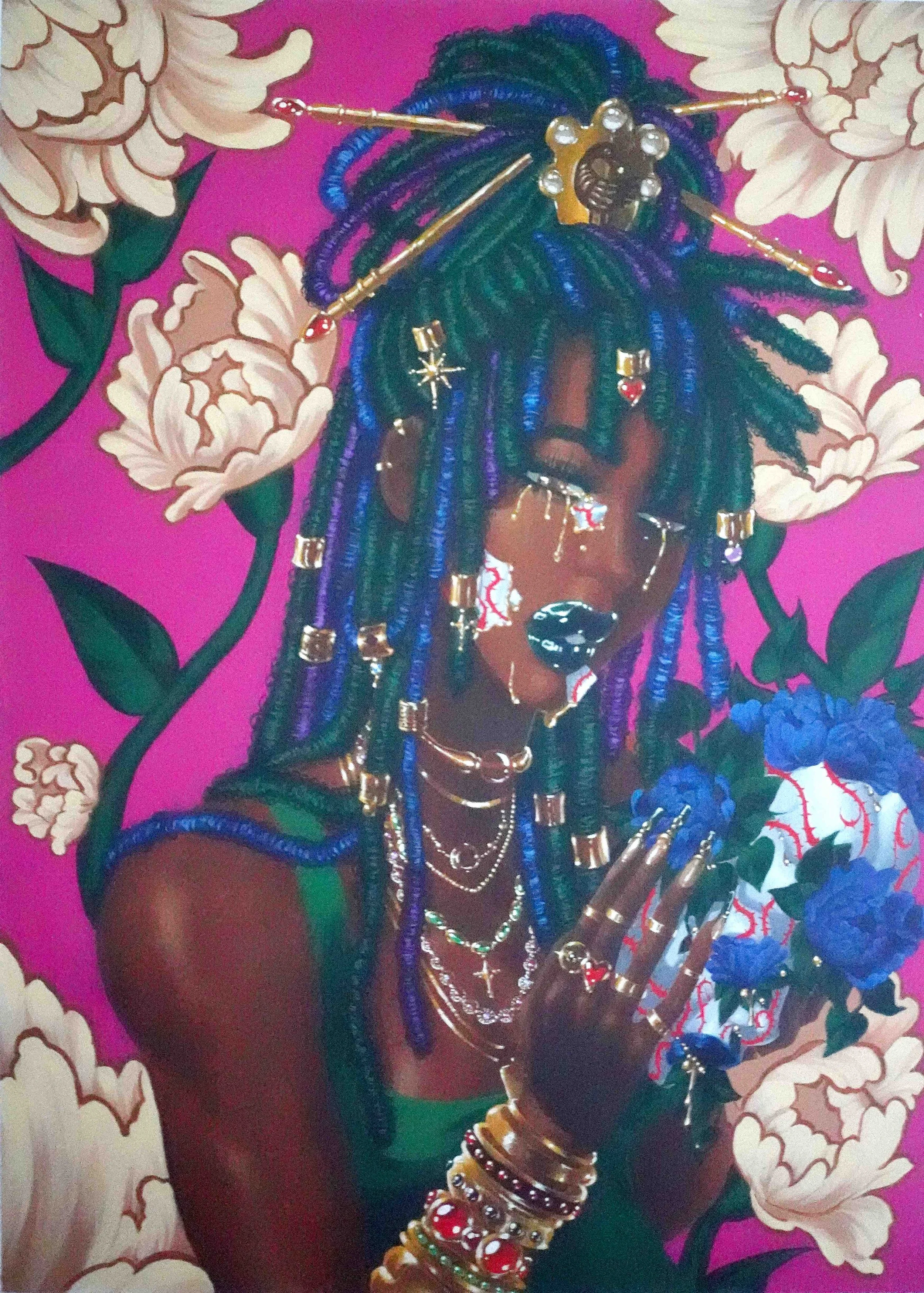 A Revolutionary Is Born,2026.Acrylic on Illustration Board. -30"x40"