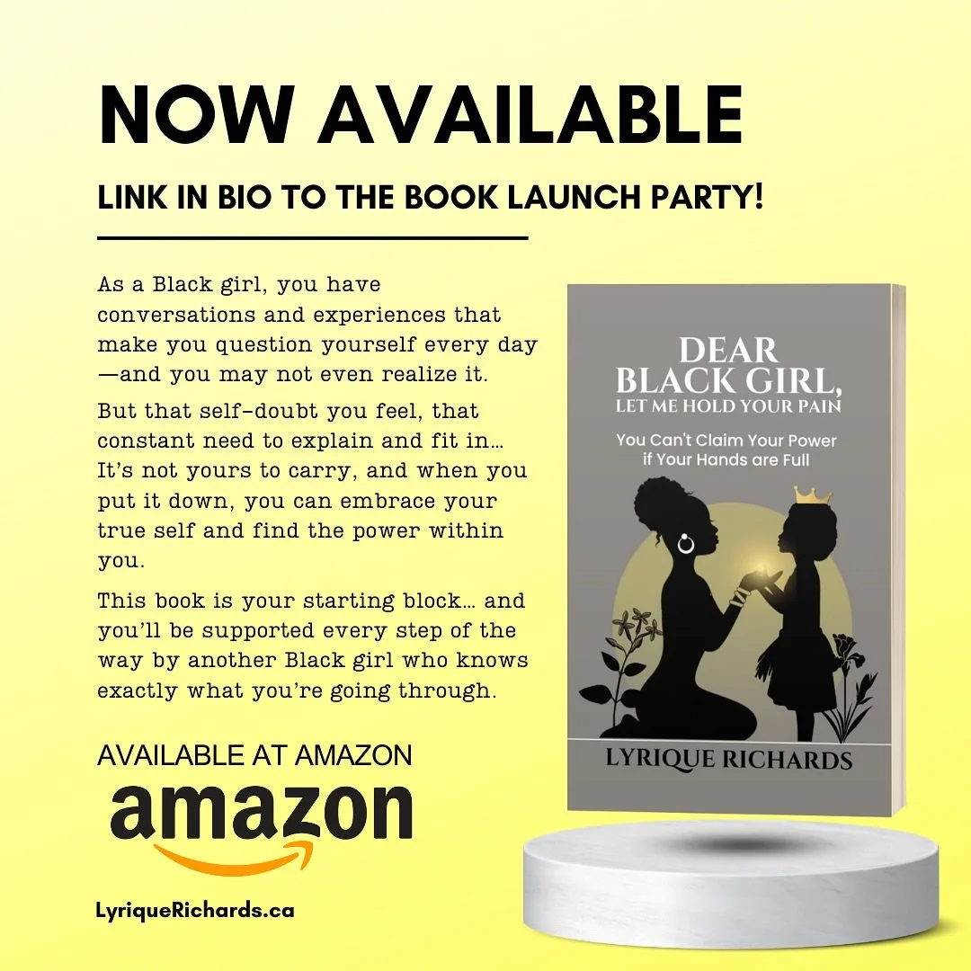 ✨ NOW AVAILABLE ✨
My debut book Dear Black Girl, Let Me Hold Your Pain is officially out and available! 📚💛

To every Black girl who&rsquo;s ever felt the weight of self-doubt, the need to explain herself, or the pressure to fit in&mdash;you are not