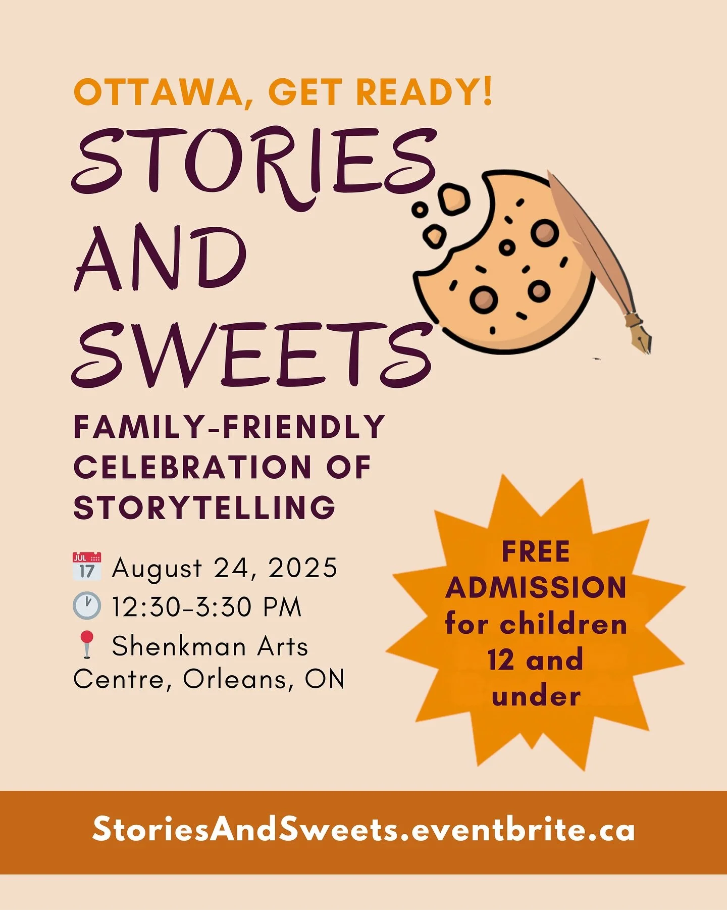 📚🍪 OTTAWA, GET READY! 🎉
Stories and Sweets is more than an event&mdash;it&rsquo;s a celebration of community, culture, and creativity!

Founded and hosted by Black Canadian-Caribbean women, this family-friendly experience brings storytelling to li